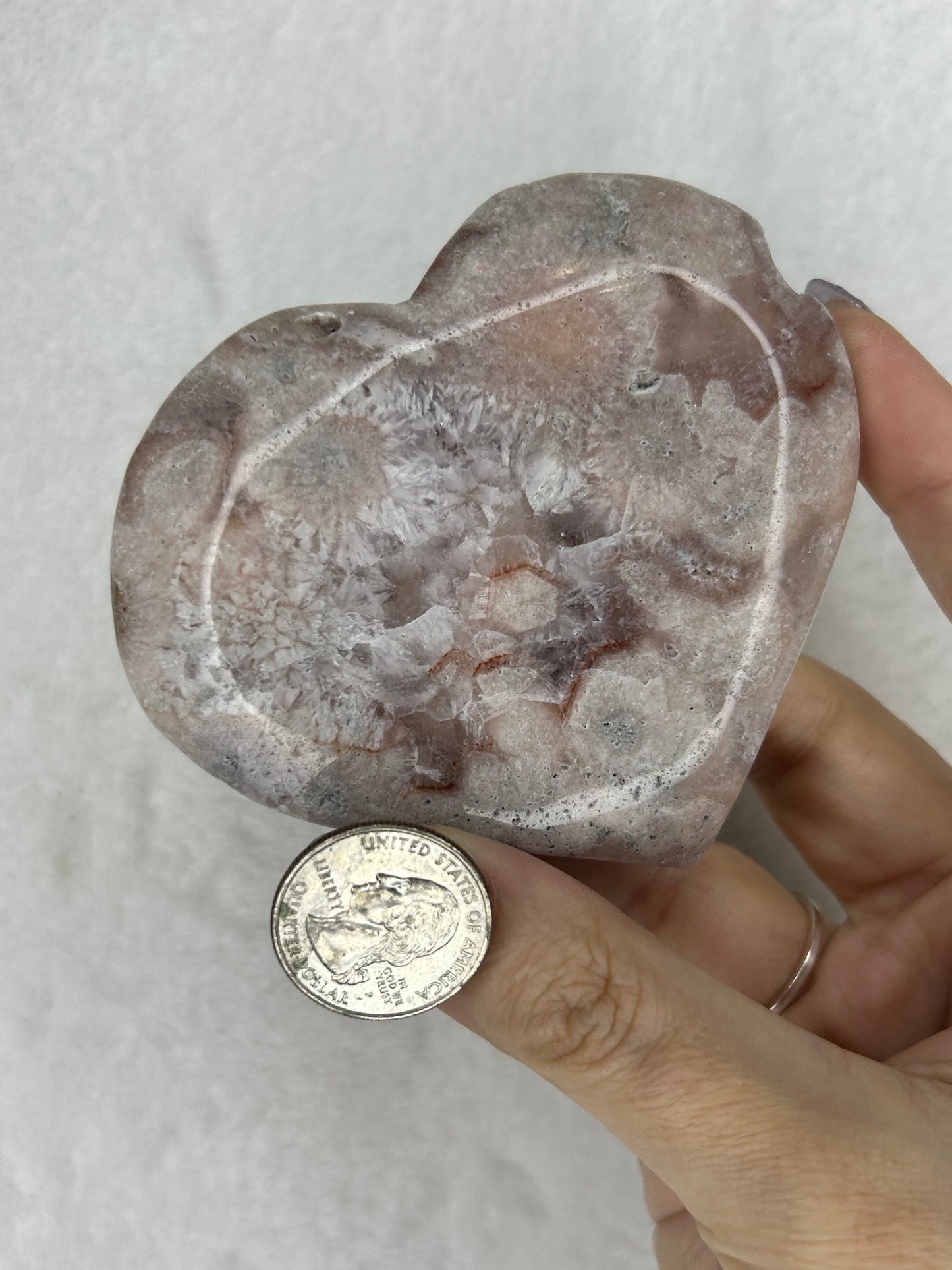 Pink Amethyst Heart G