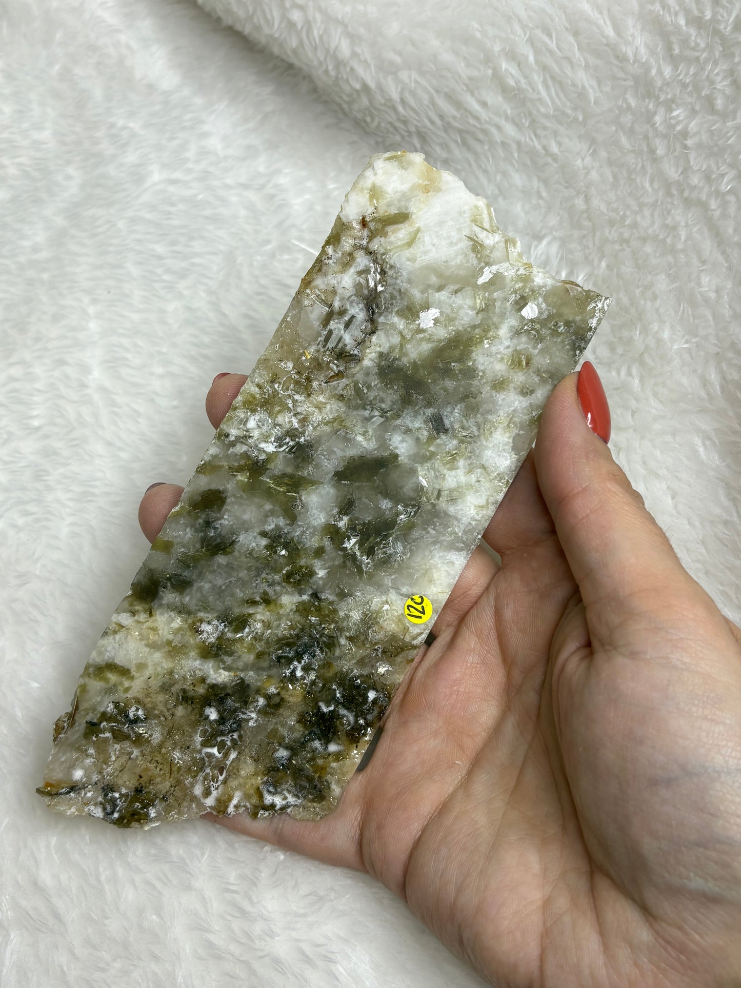 Green mica slab