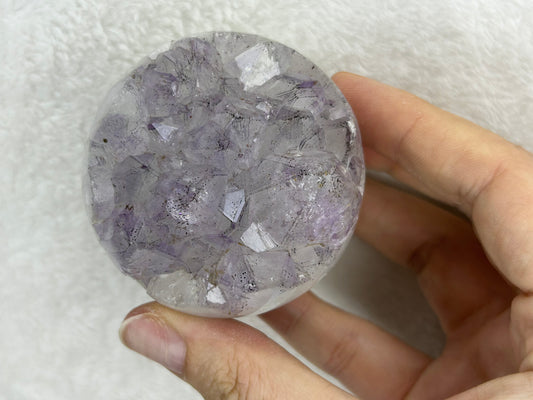 Brazilian Druzy Amethyst Agate Sphere F