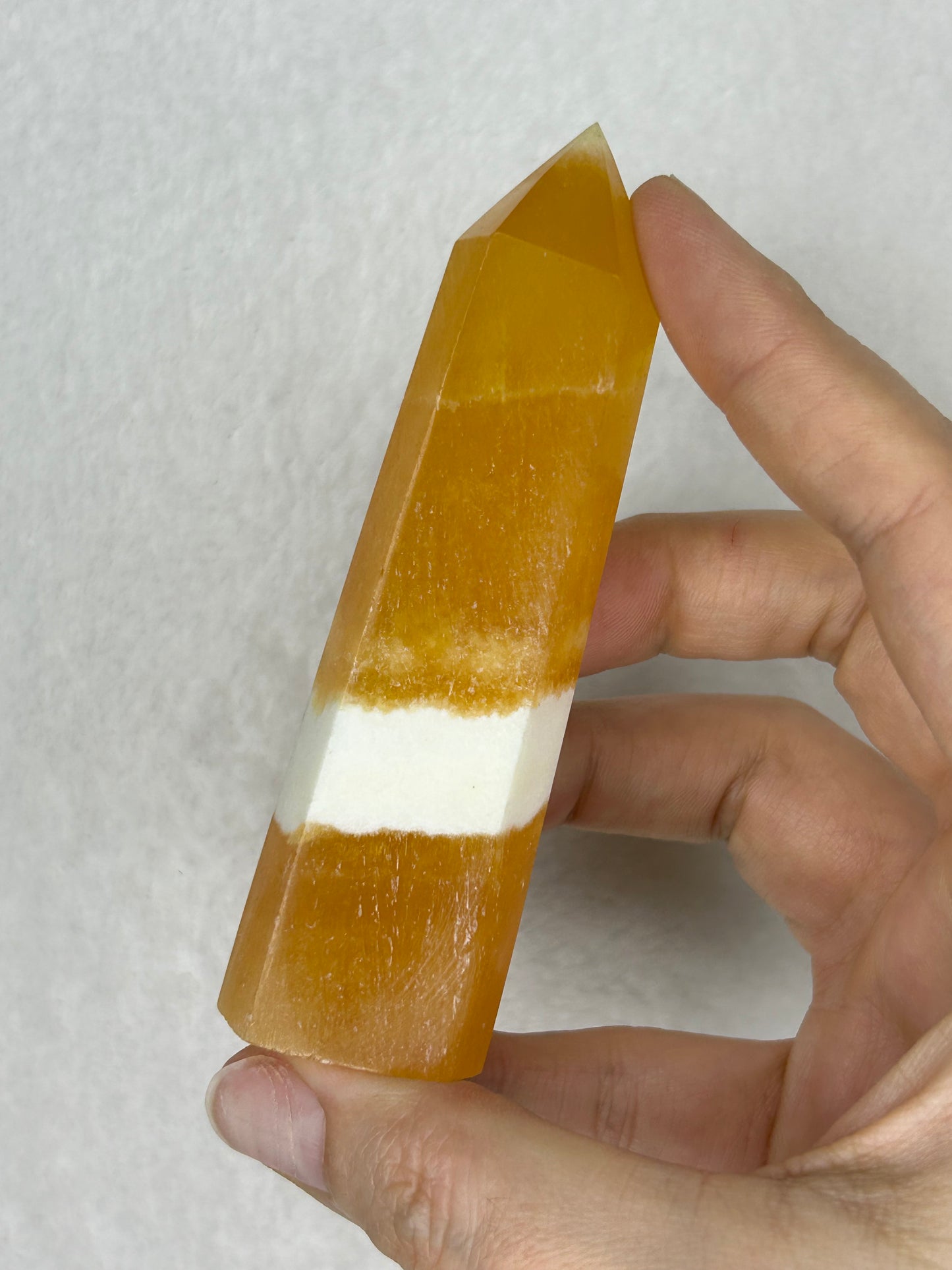 Juicy Orange Calcite Tower B