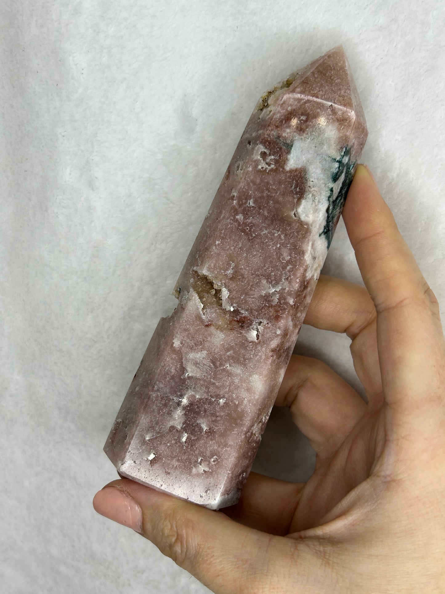 Brazilian pink amethyst tower
