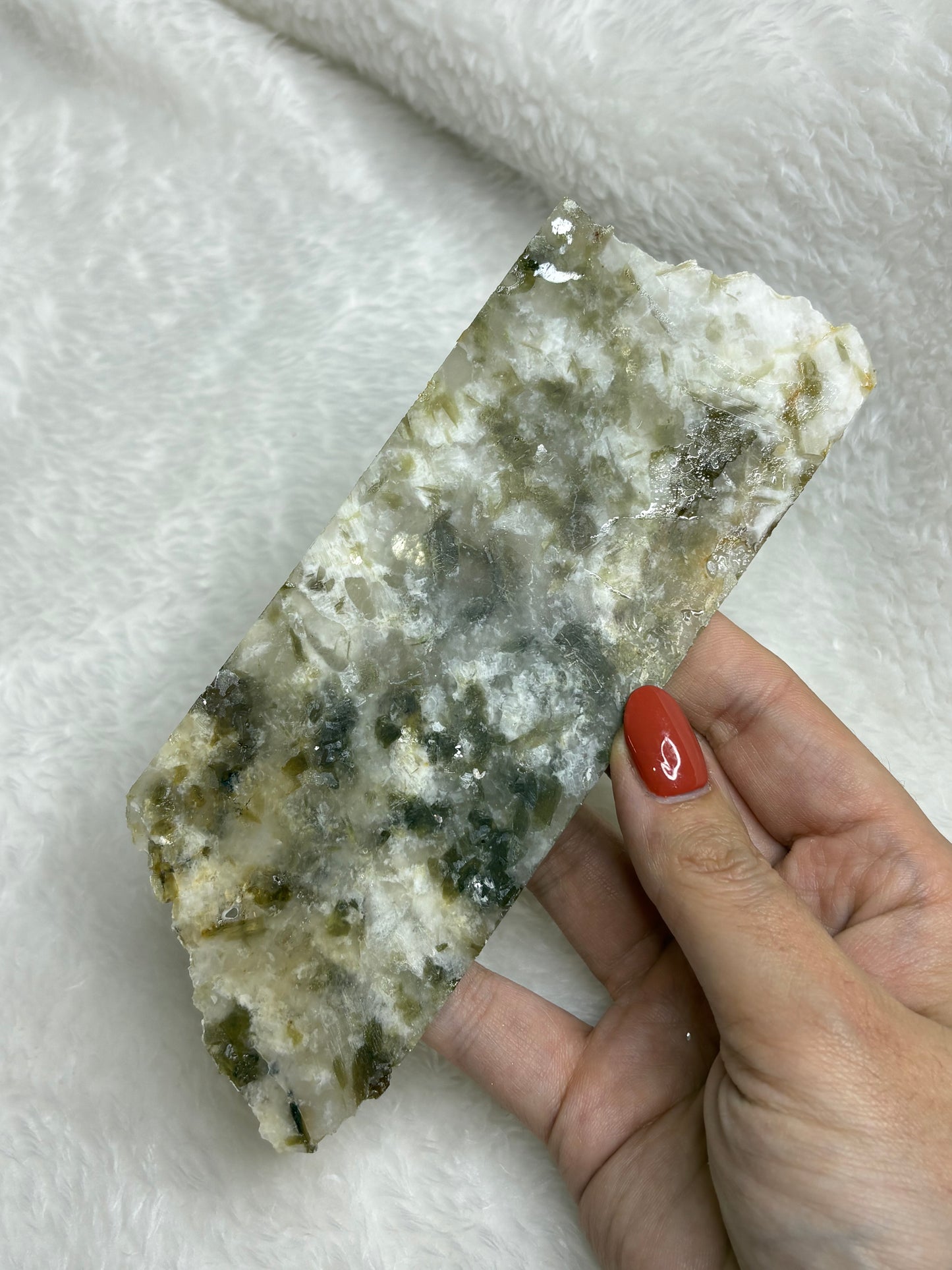 Green mica slab