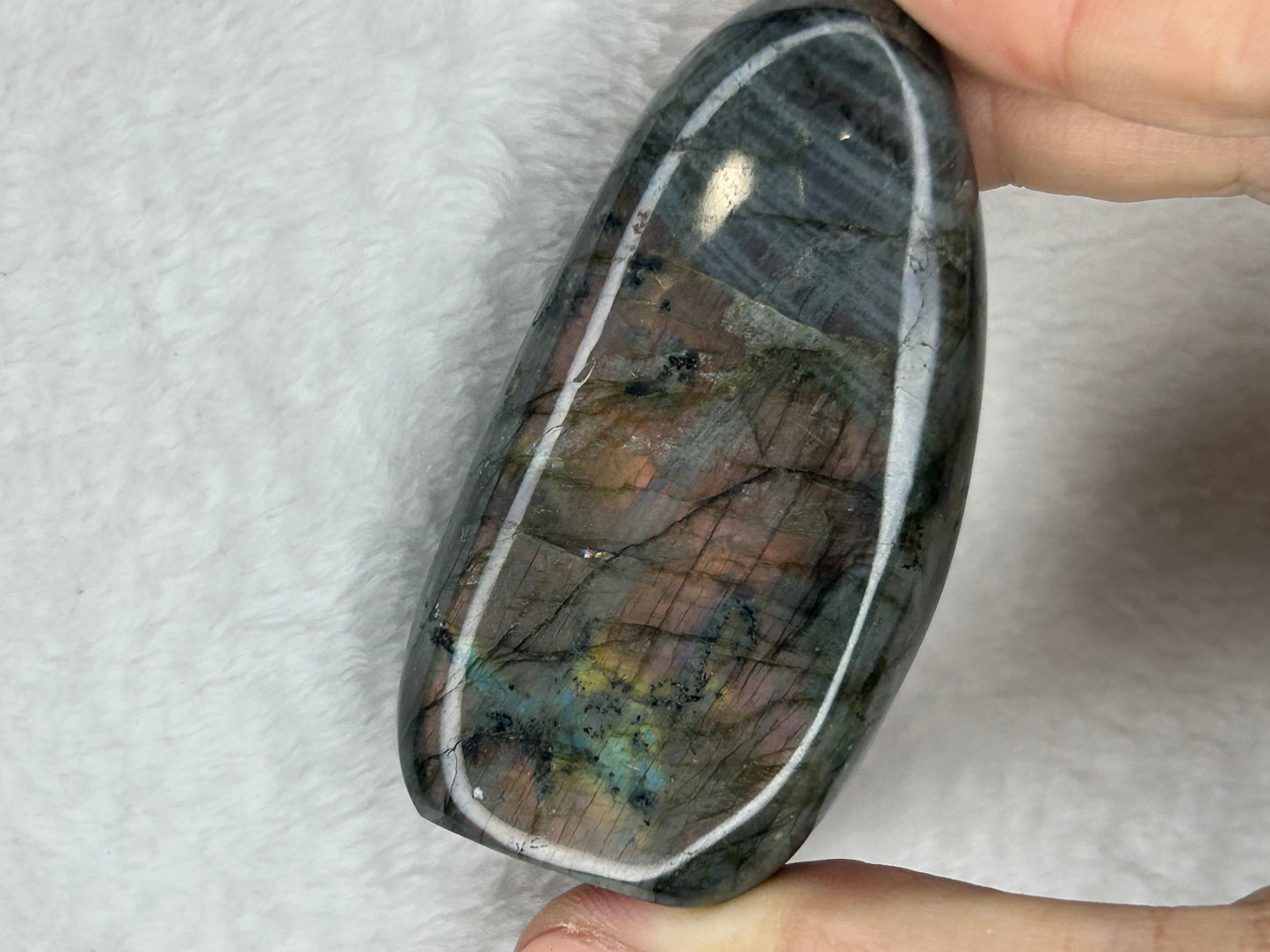 Rainbow flash labradorite freeform A