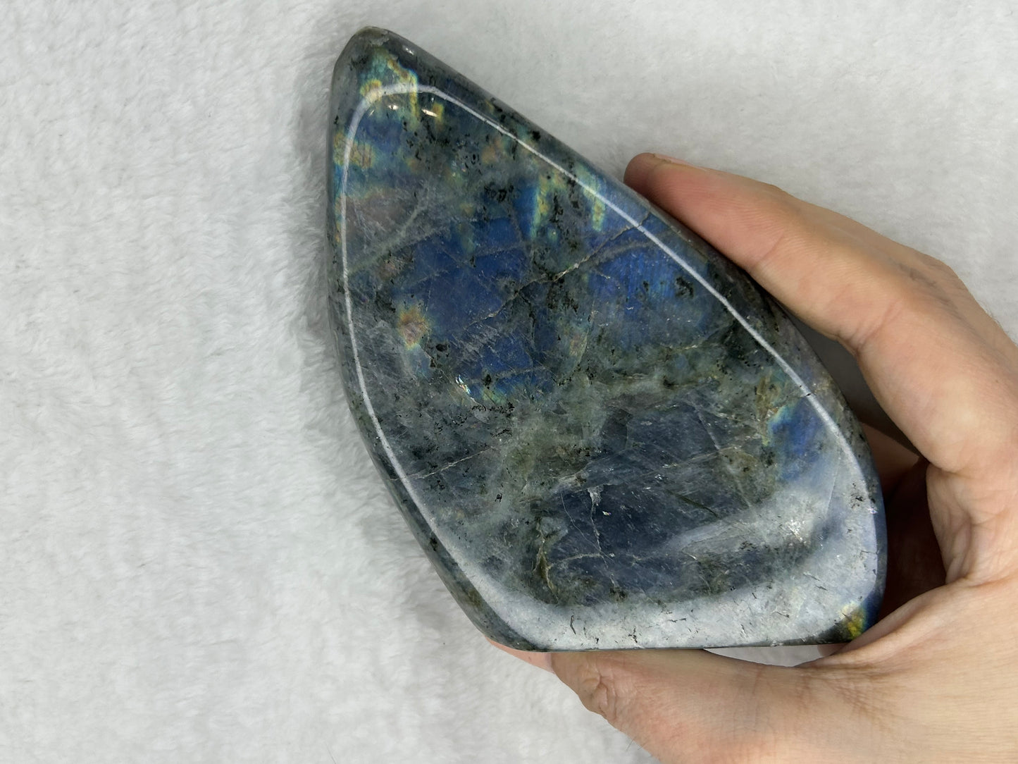 Rainbow flash labradorite freeform I