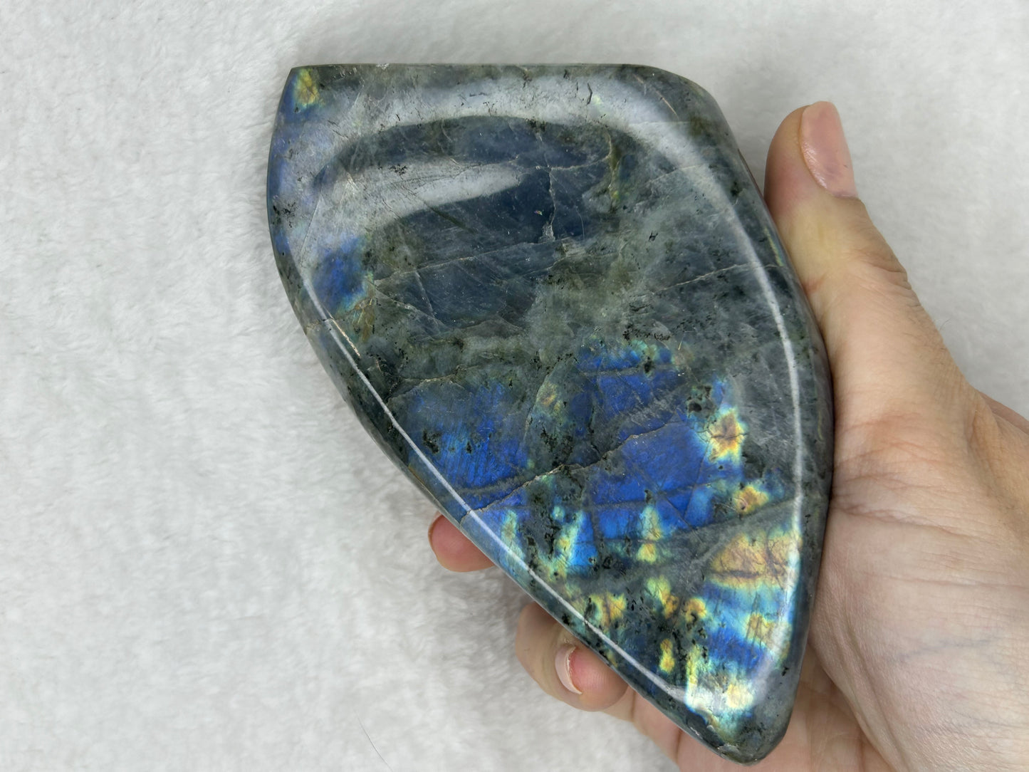 Rainbow flash labradorite freeform I