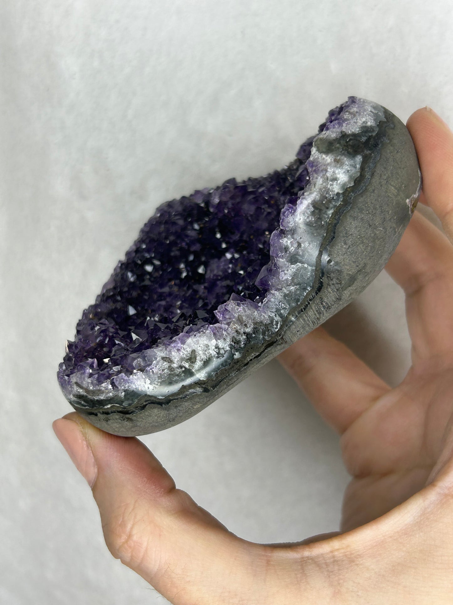 💖💖Uruguayan HQ amethyst cluster heart G
