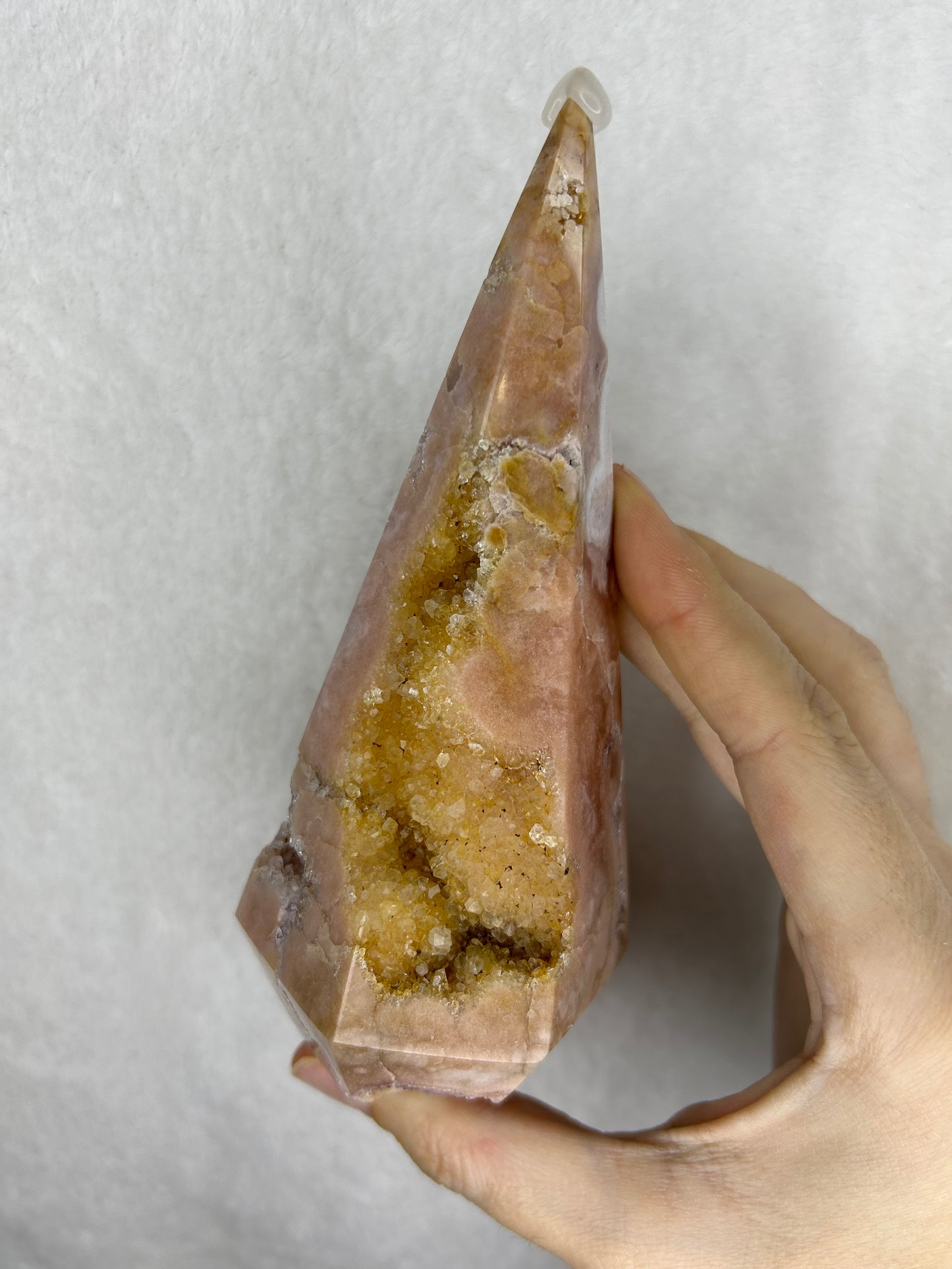 Pink amethyst diamond