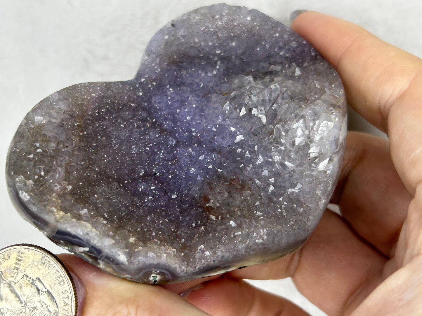 💖💖Galaxy amethyst heart