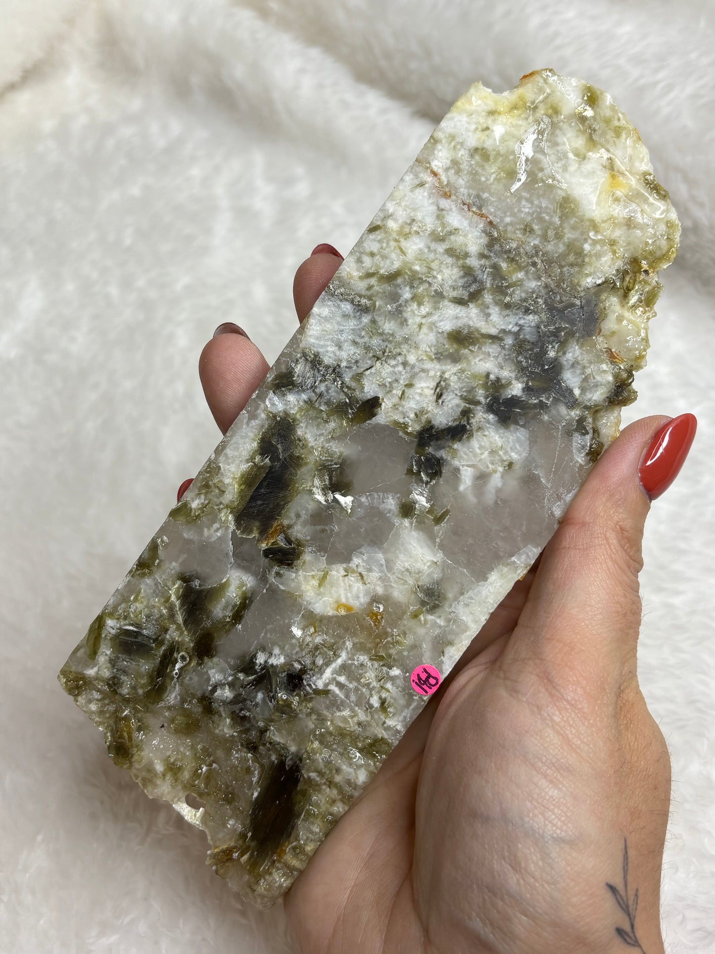 Green mica slab