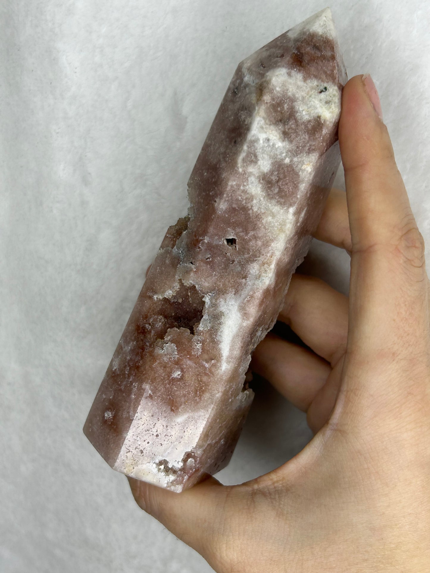 Pink Amethyst tower from Brazil