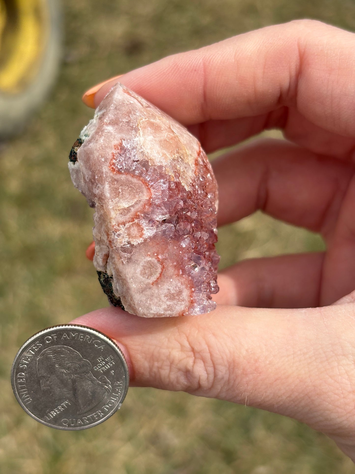 Druzy Pink Amethyst Tower AA