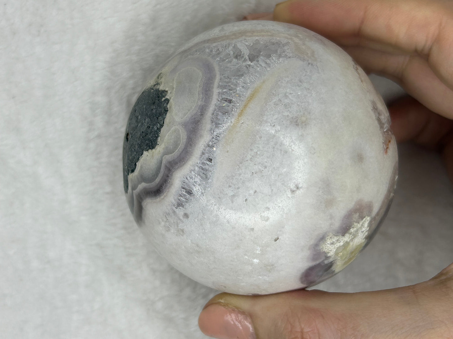Brazilian pink amethyst sphere