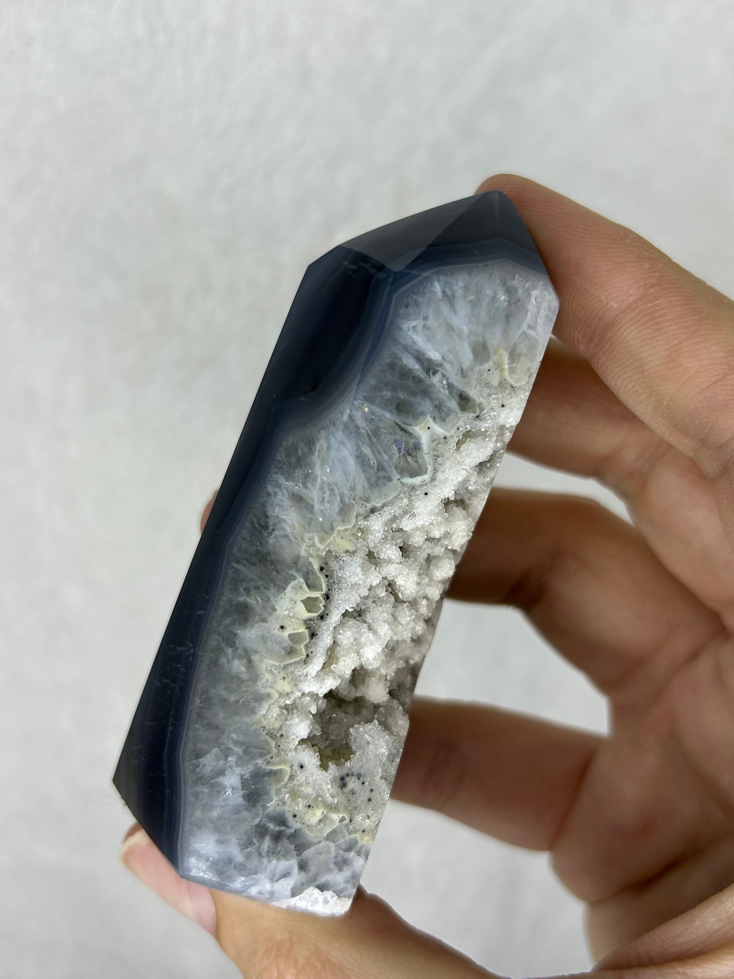 HQ Sugar Druzy Agate Tower