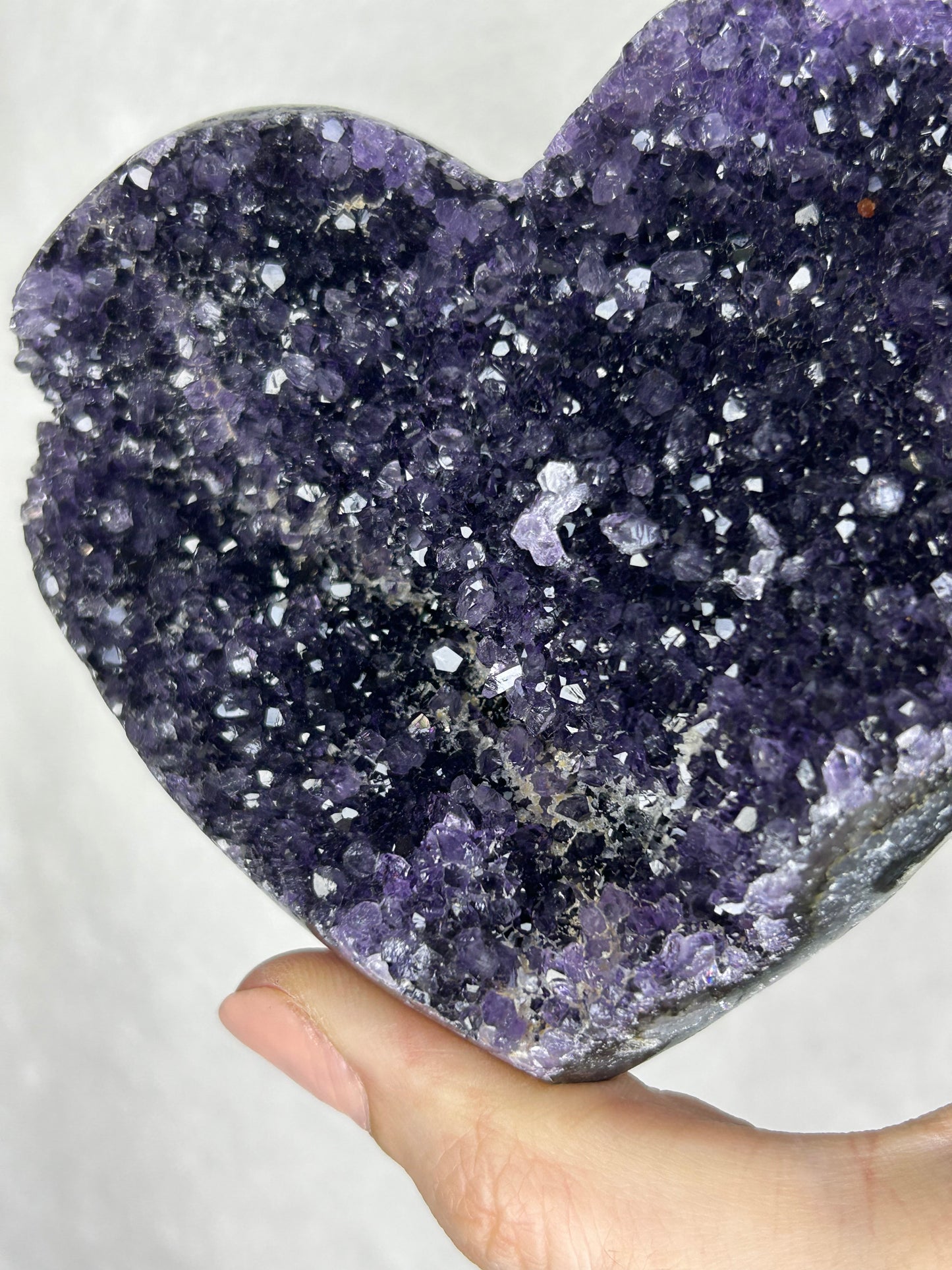 💖💖Uruguayan HQ amethyst cluster heart B
