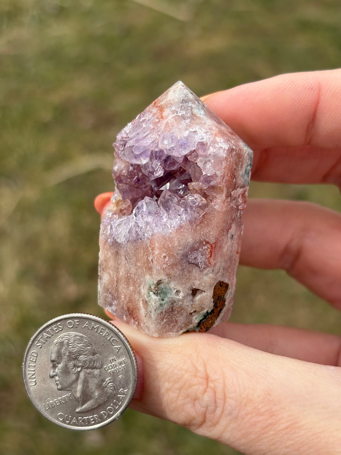 Druzy Pink Amethyst Tower P