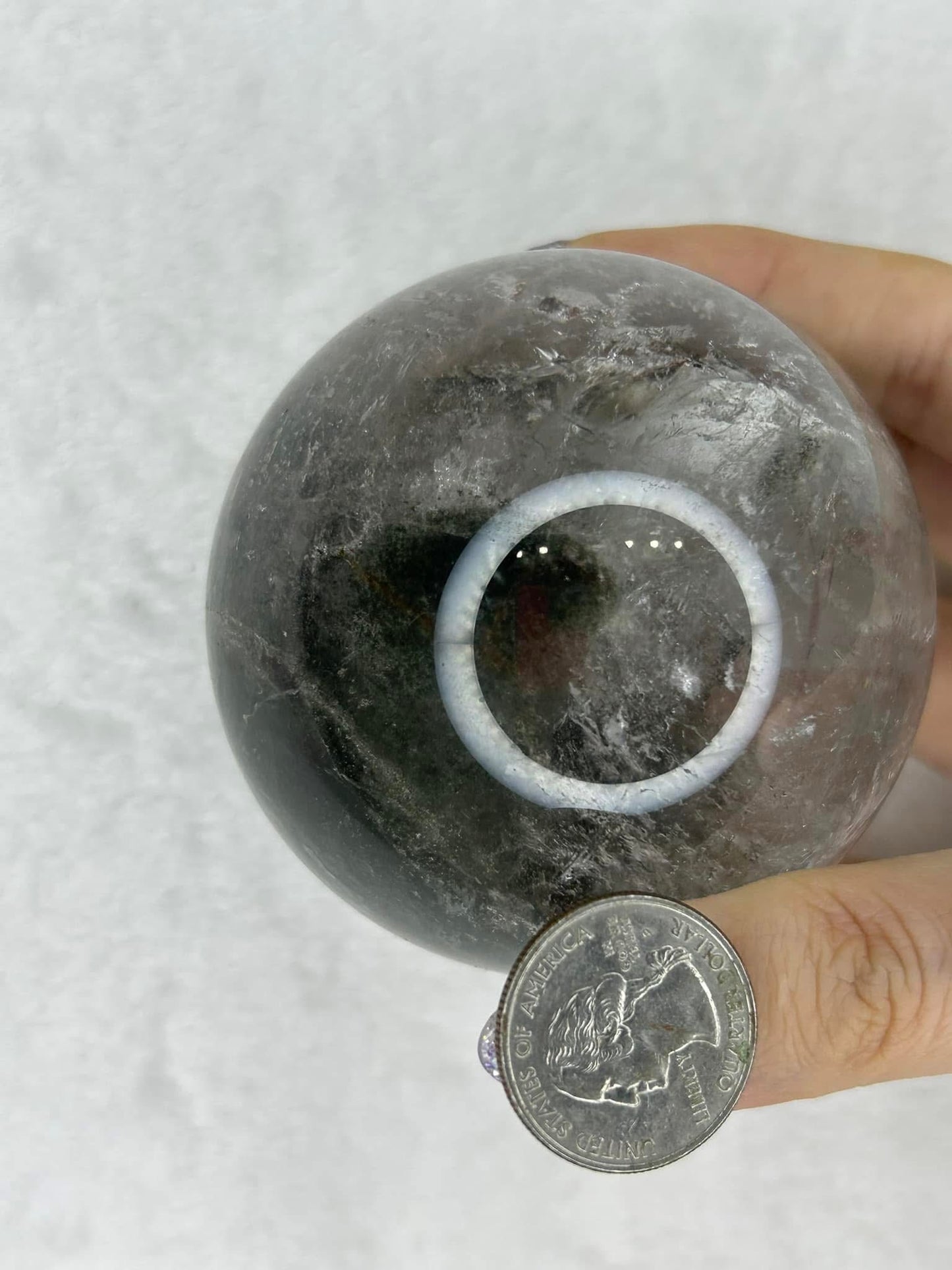 HQ Garden Quartz Sphere w/ Rainbows 🌈
