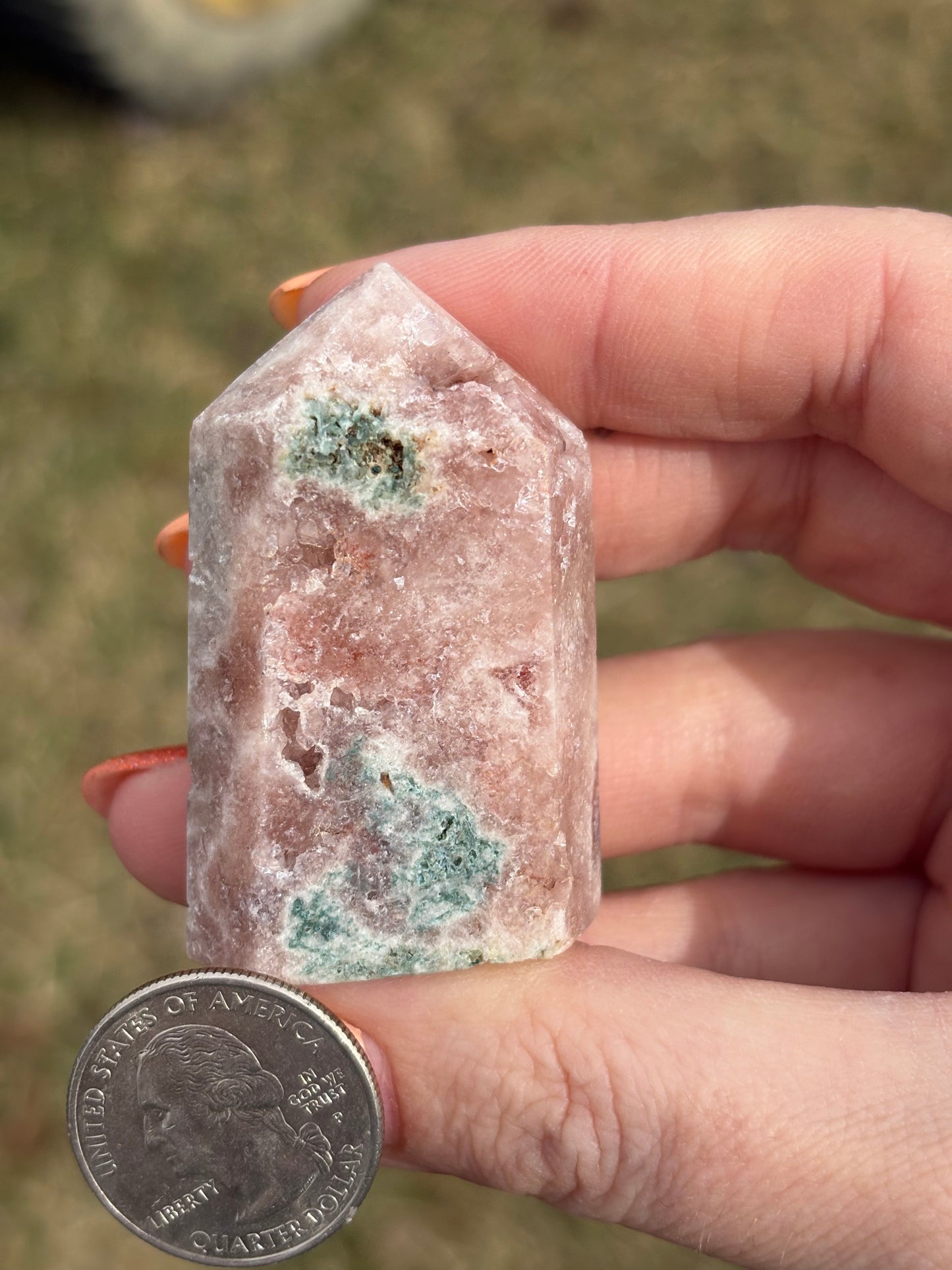 Druzy Pink Amethyst Tower V