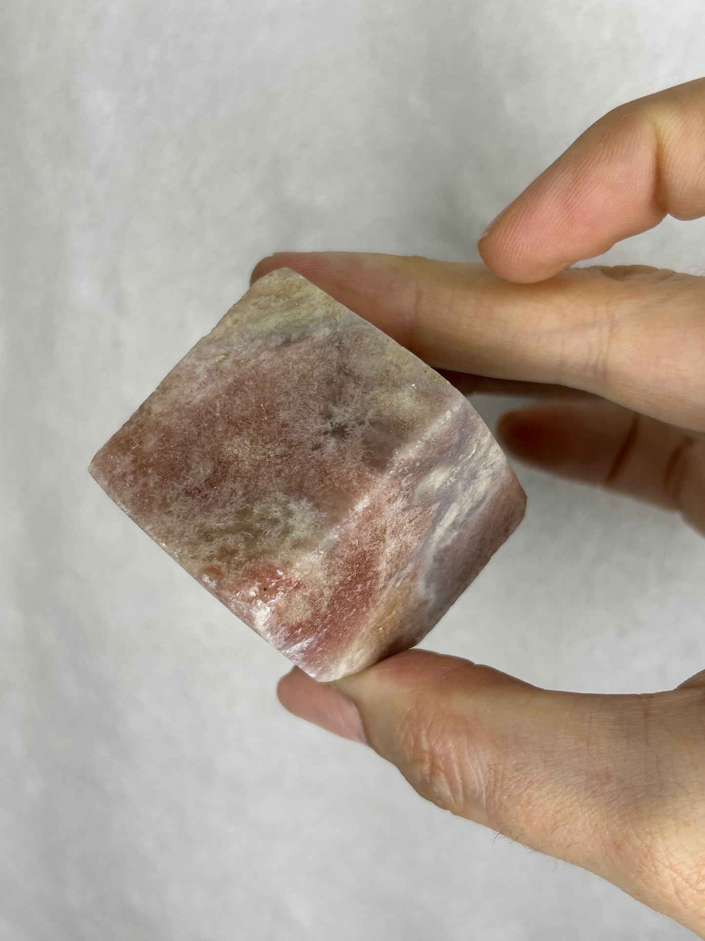 Pink Amethyst Floating Cube C