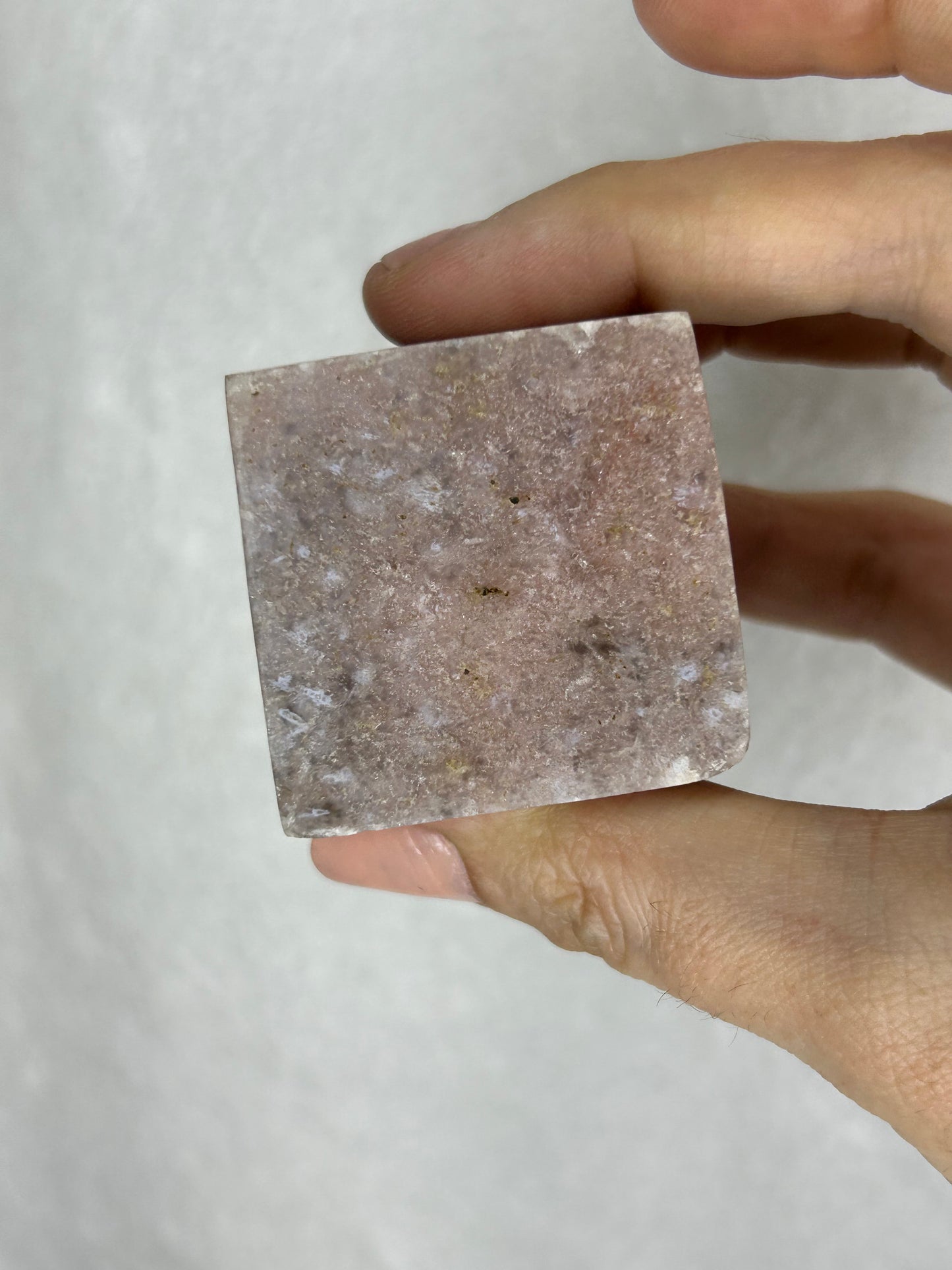 Pink Amethyst Floating Cube B