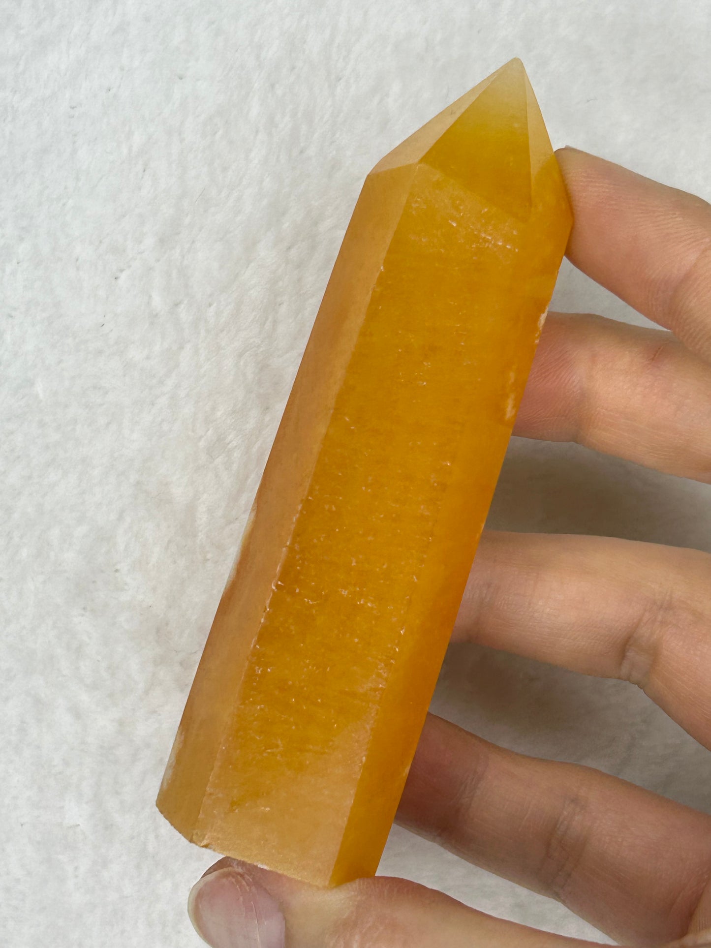 Juicy Orange Calcite Tower A