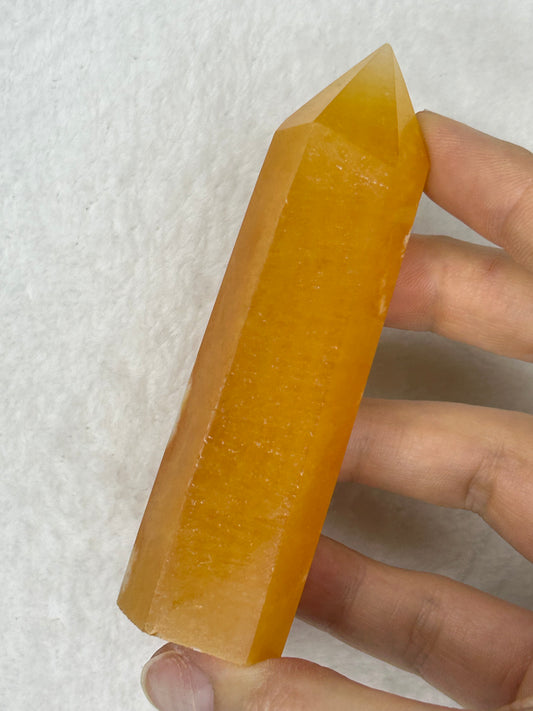 Juicy Orange Calcite Tower A