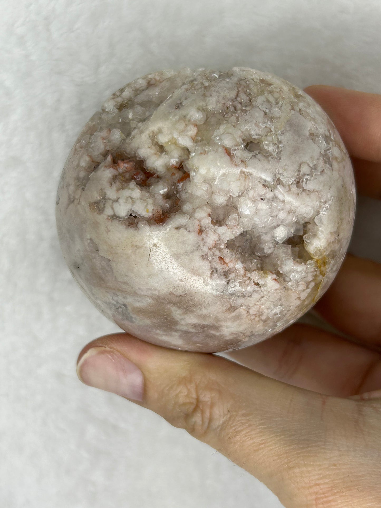 Druzy Pink Amethyst Sphere