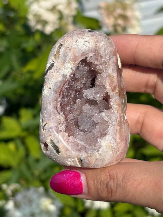Druzy Pink Amethyst Cave Freeform