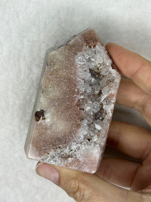 Druzy Pink Amethyst Tower