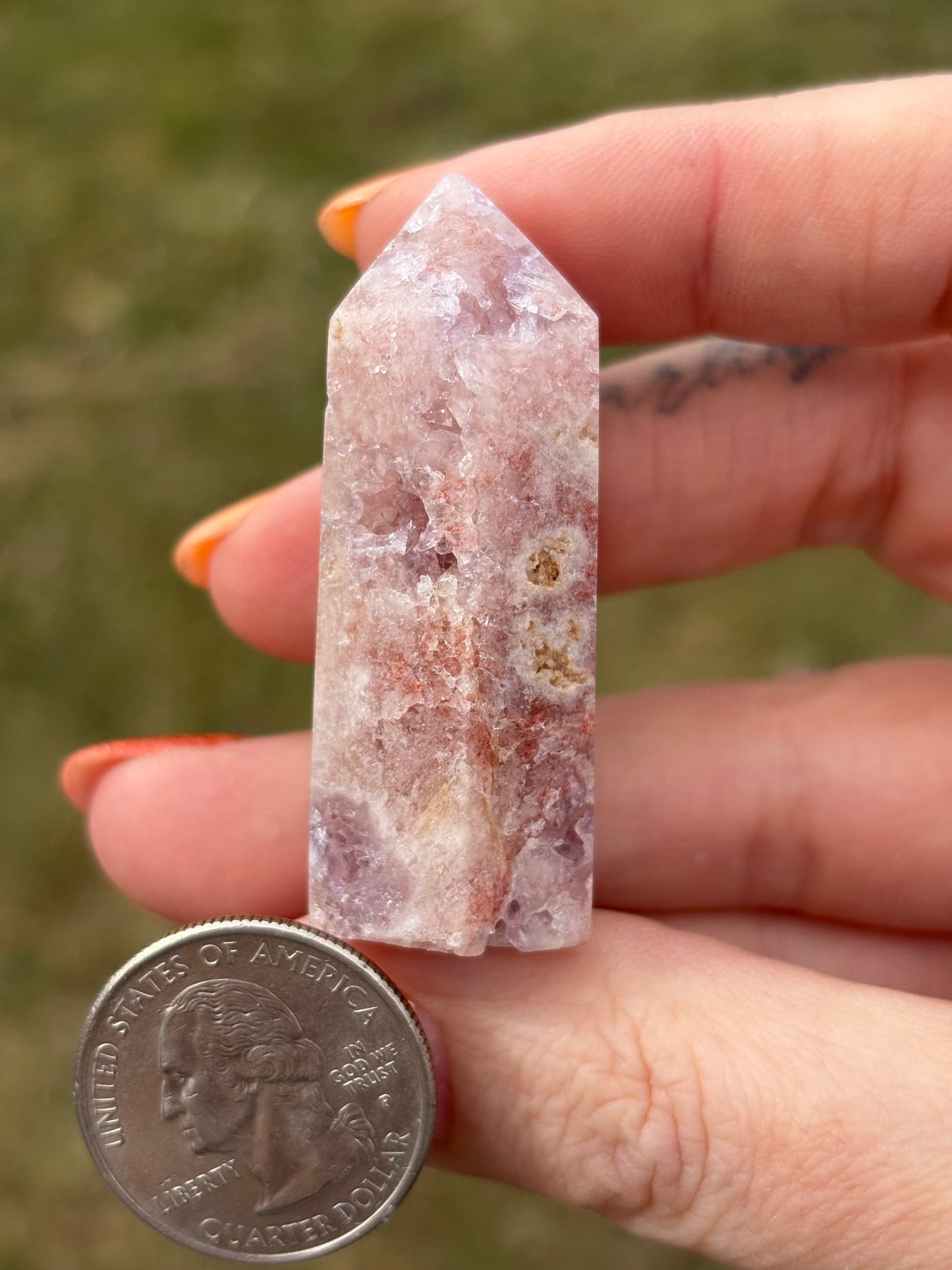 Druzy Pink Amethyst Tower AH