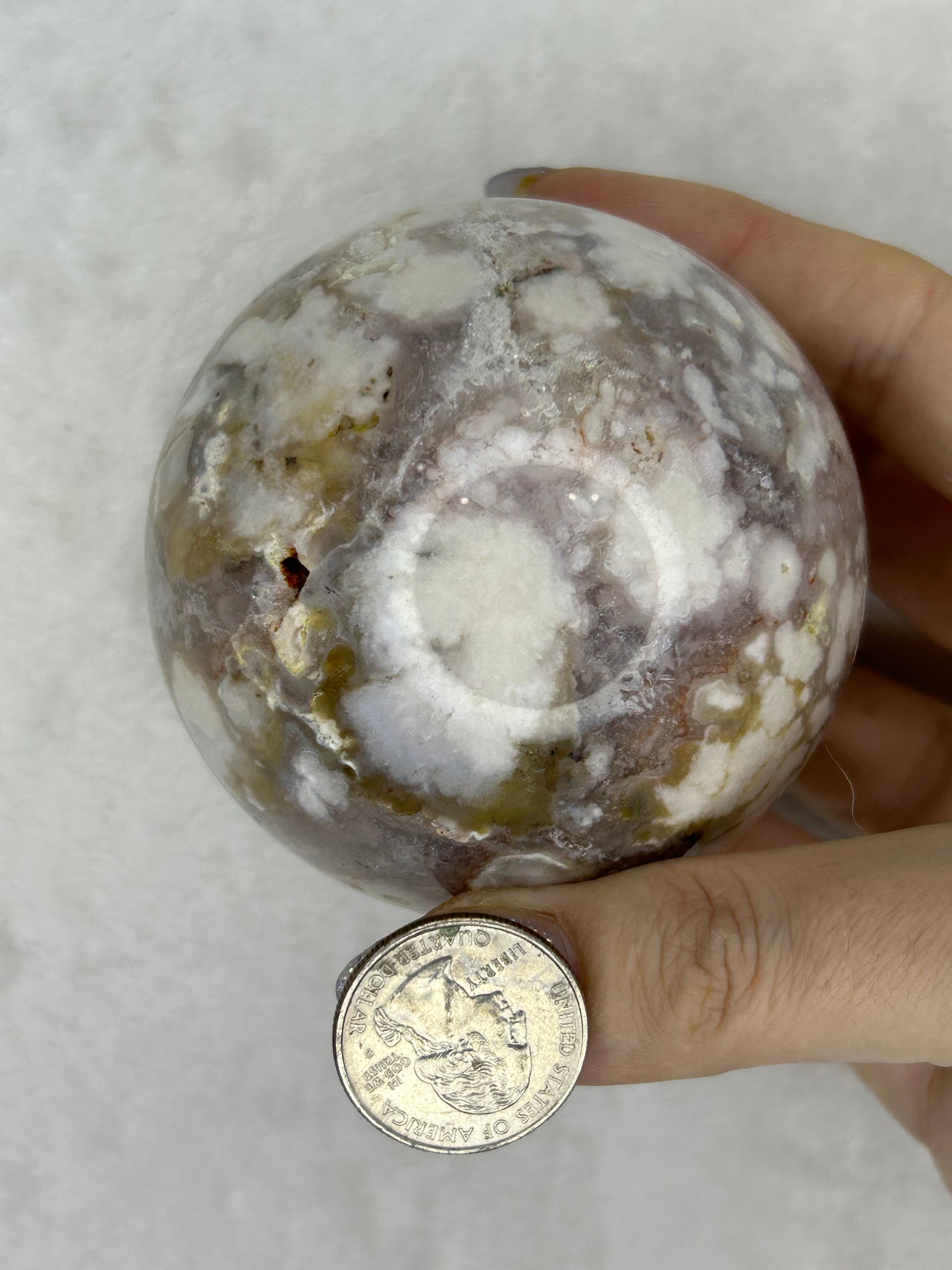 Colorful Flower Agate sphere