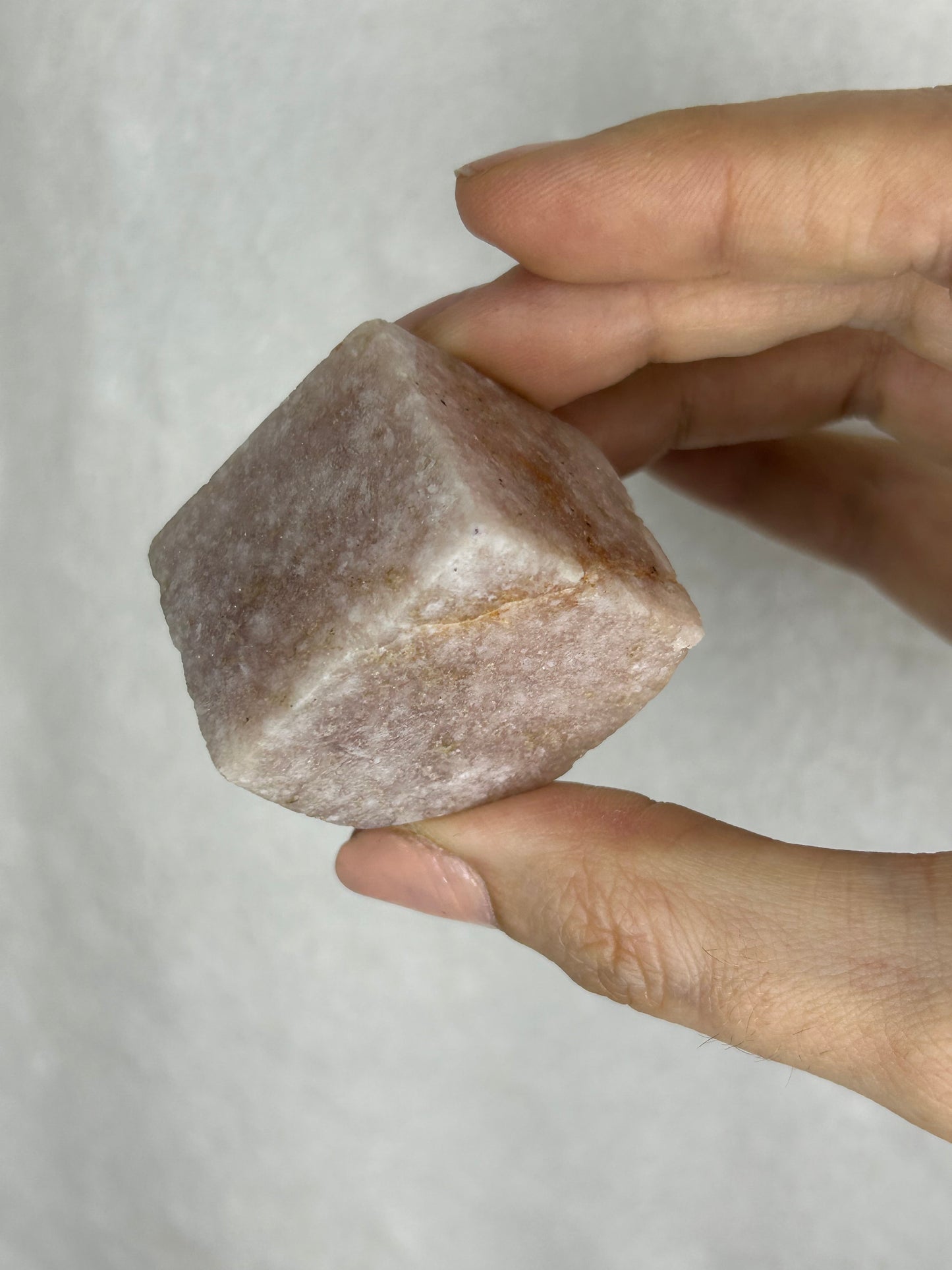 Pink Amethyst Floating Cube D