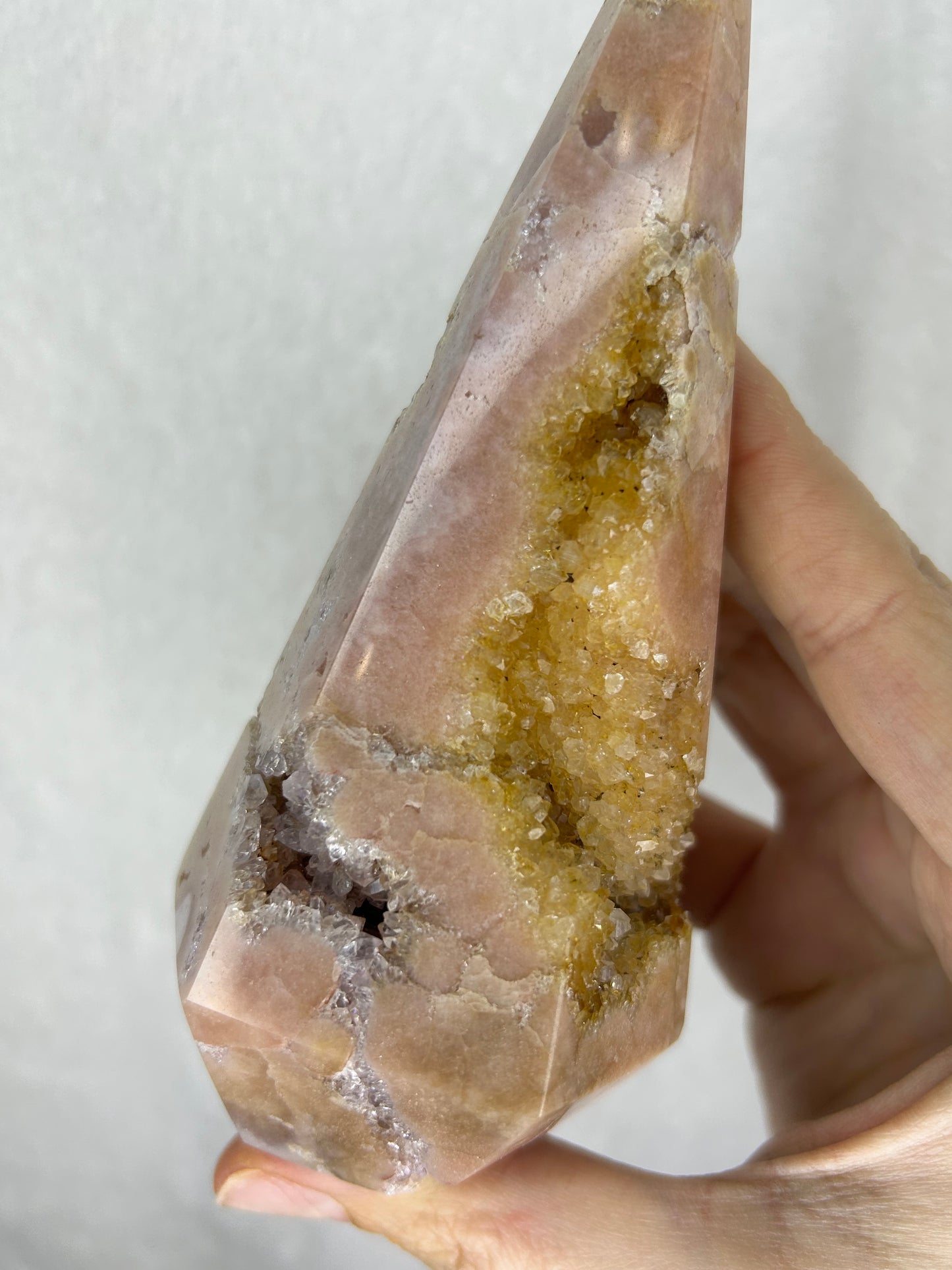 Pink amethyst diamond