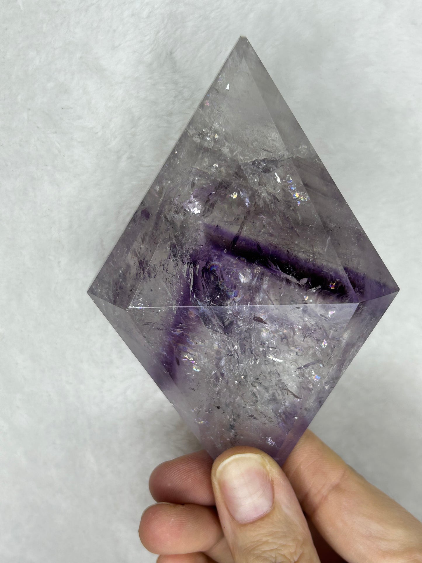 HQ ⭐️XTRA⭐️ Amethyst Phantom Faceted Diamond D