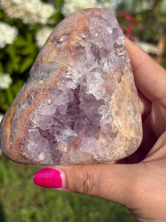 Druzy Pink Amethyst Freeform