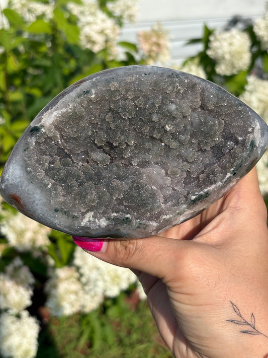 Black sugar druzy galaxy geode Freeform