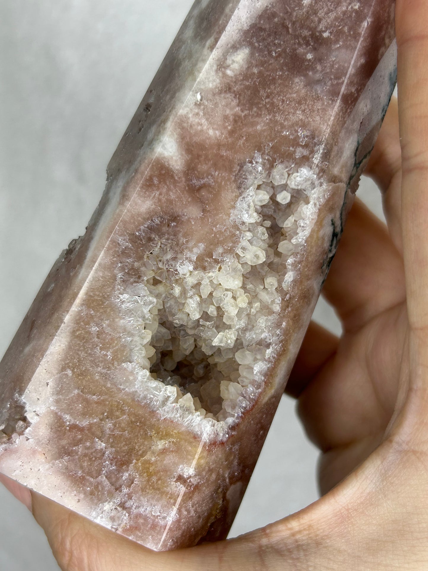Pink Amethyst tower from Brazil