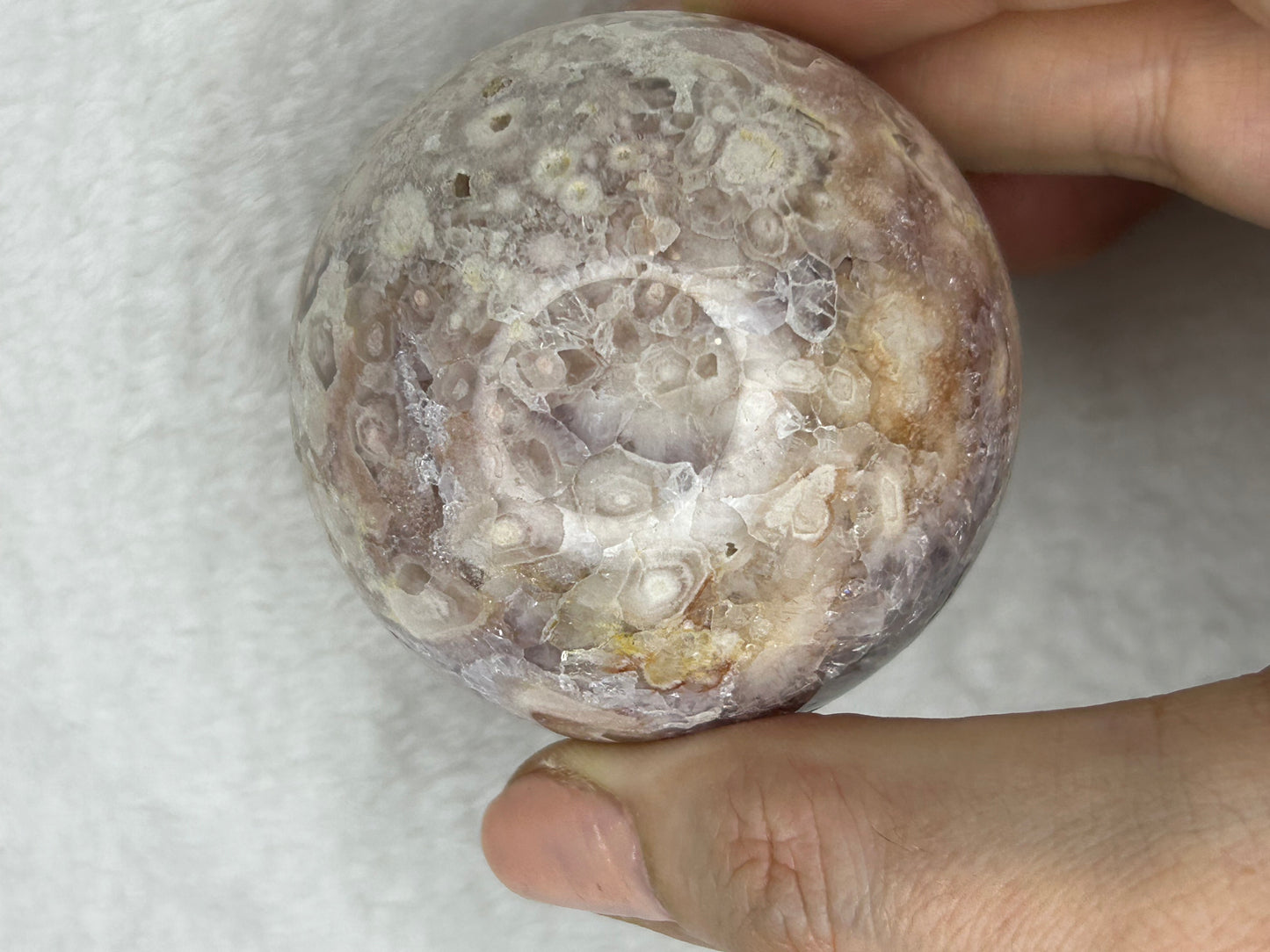Pink Flower Amethyst Sphere B