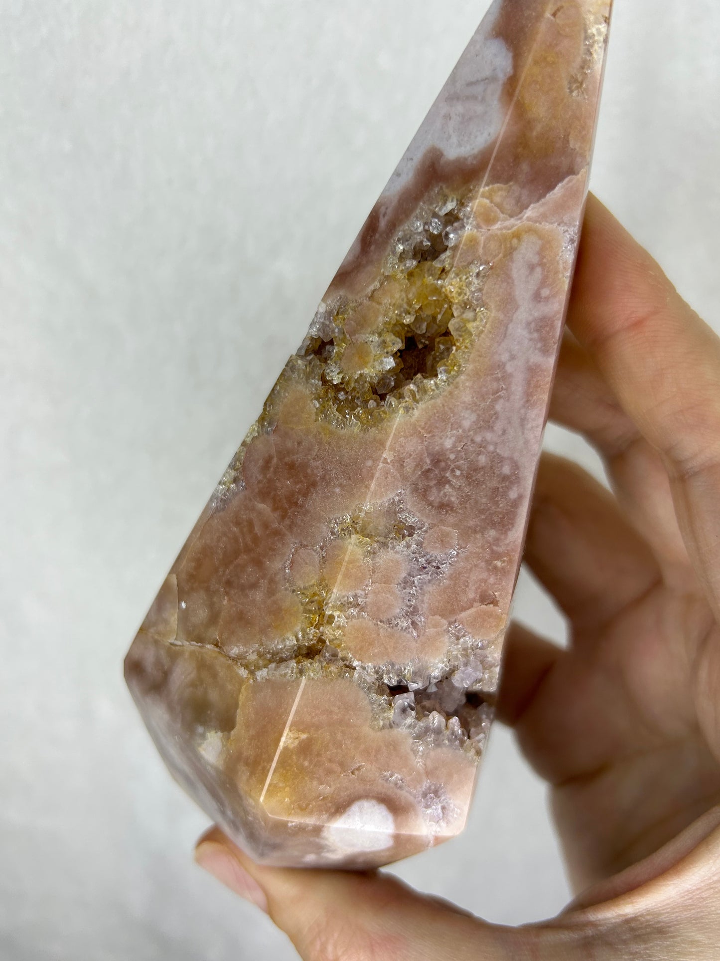Pink amethyst diamond