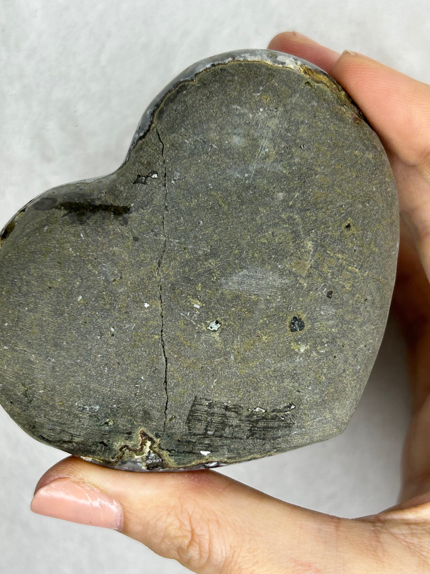💖💖Uruguayan HQ amethyst cluster heart K