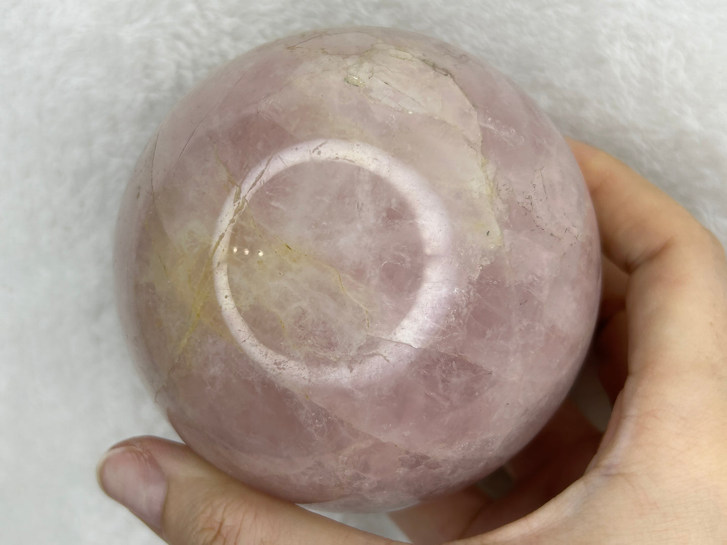XL Star Flash Rose Quartz Sphere