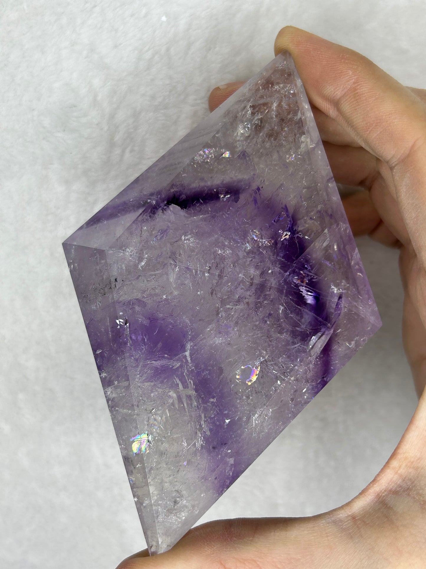 HQ ⭐️XTRA⭐️ Amethyst Phantom Faceted Diamond E
