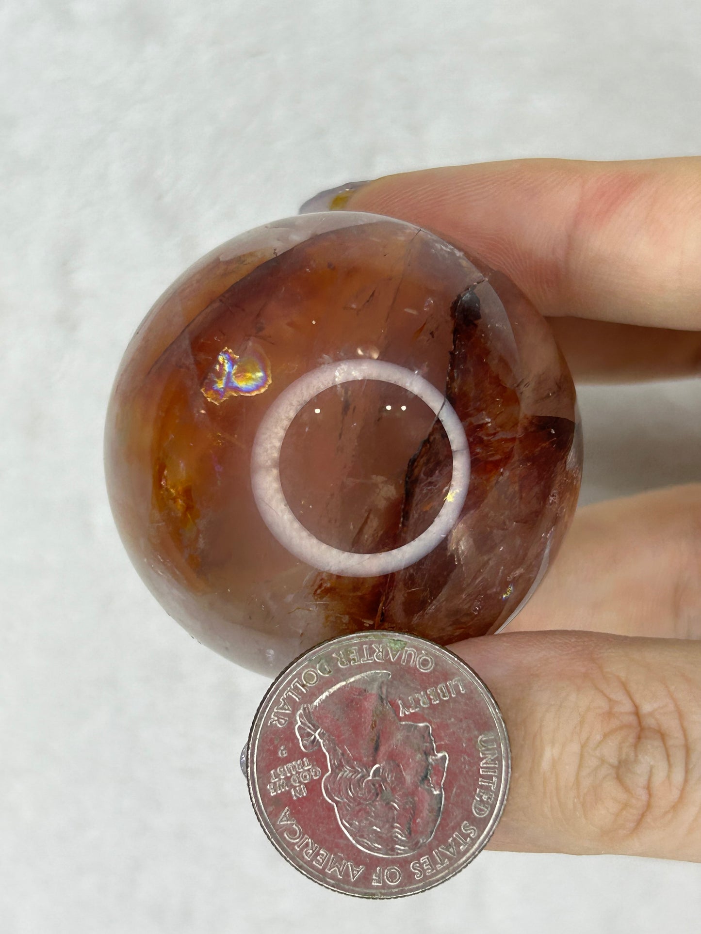 Fire Quartz Sphere