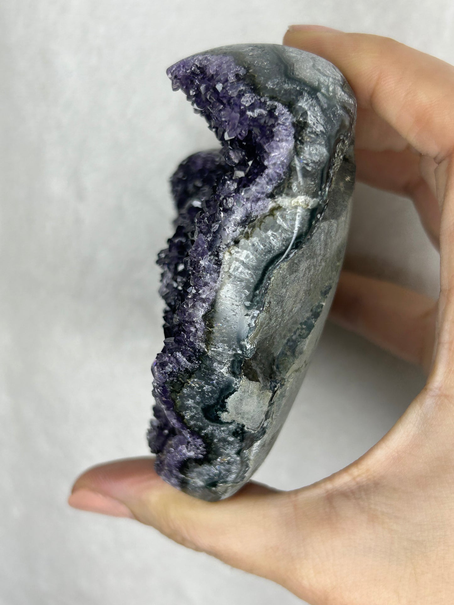 💖💖Uruguayan HQ amethyst cluster heart B
