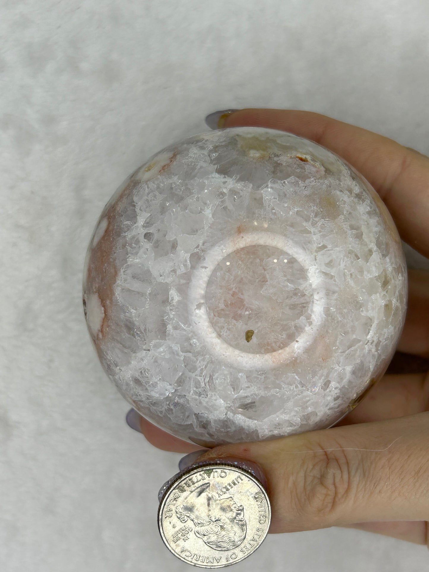 Colorful Flower Agate sphere