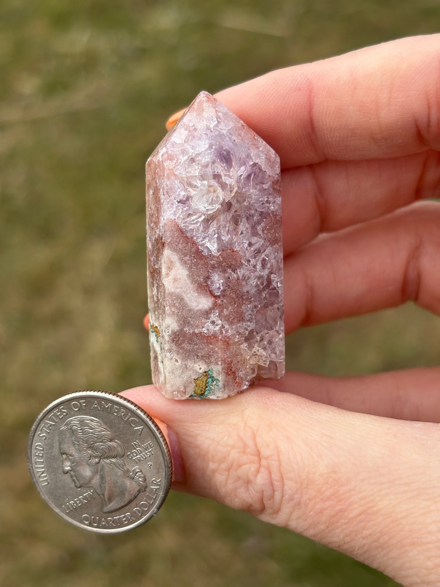 Druzy Pink Amethyst Tower AT