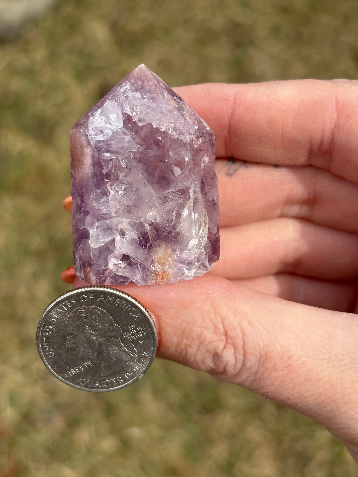Druzy Pink Amethyst Tower Z