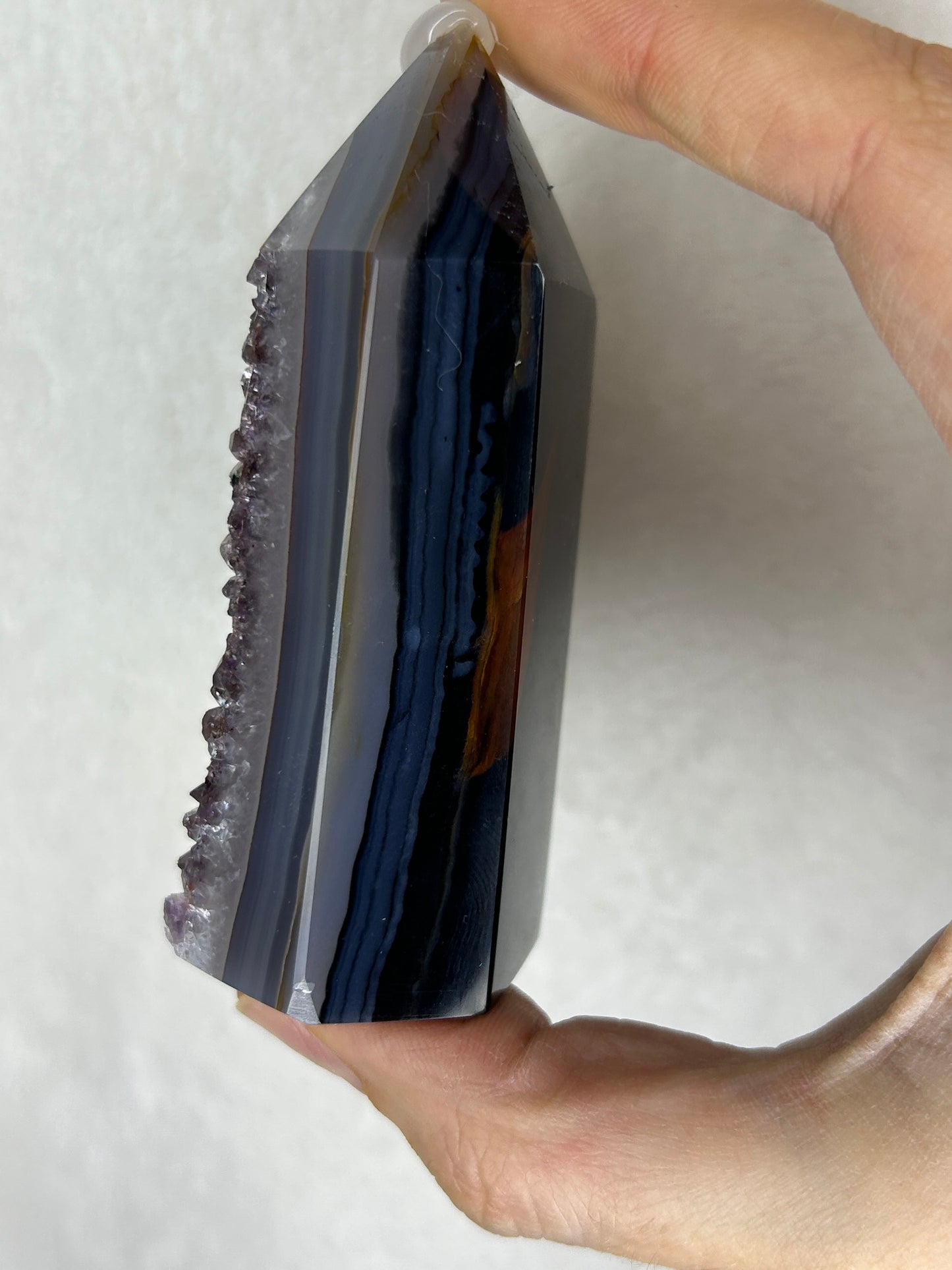 Brazilian Amethyst Agate Tower
