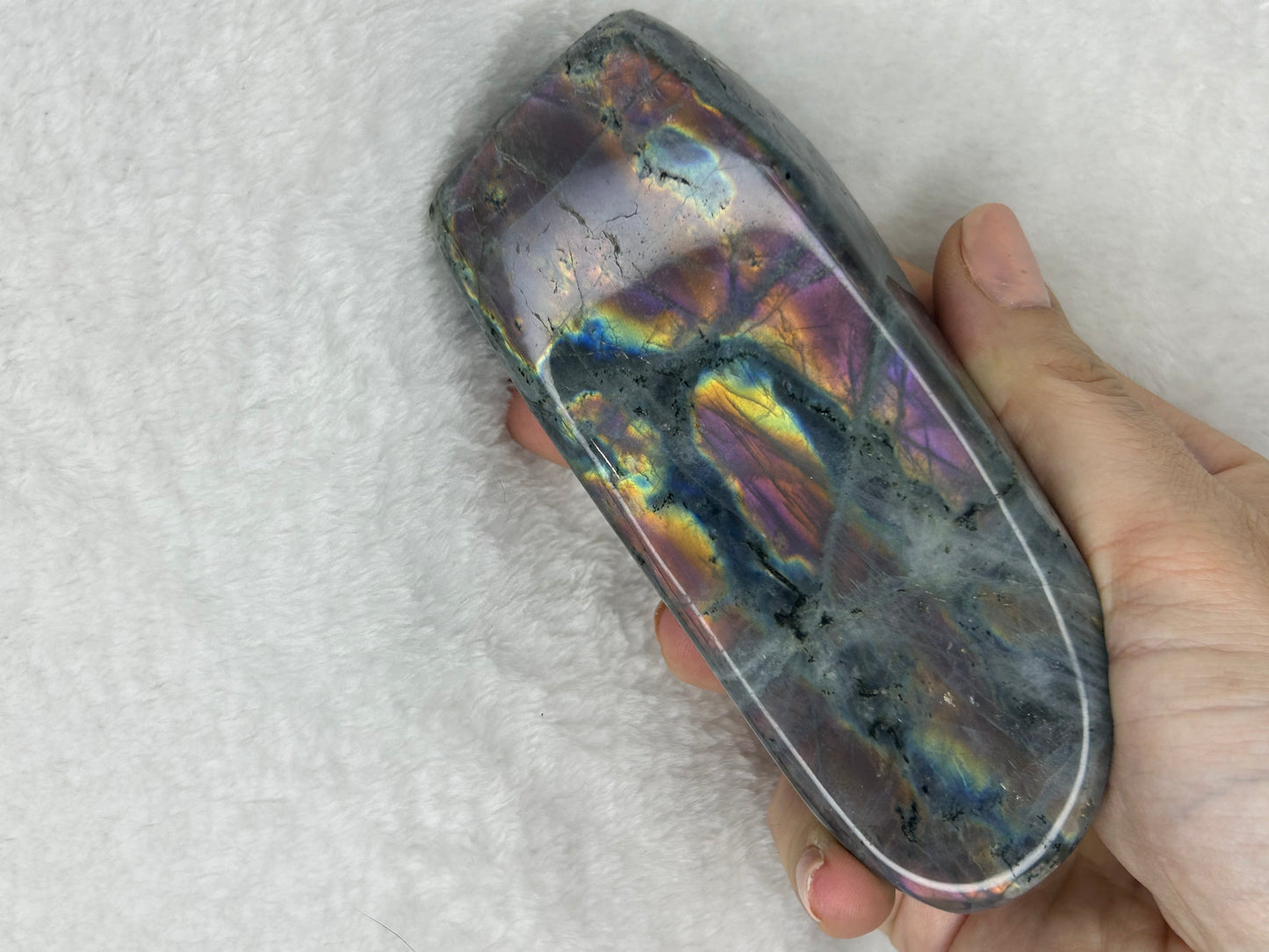 Rainbow flash labradorite Freeform G