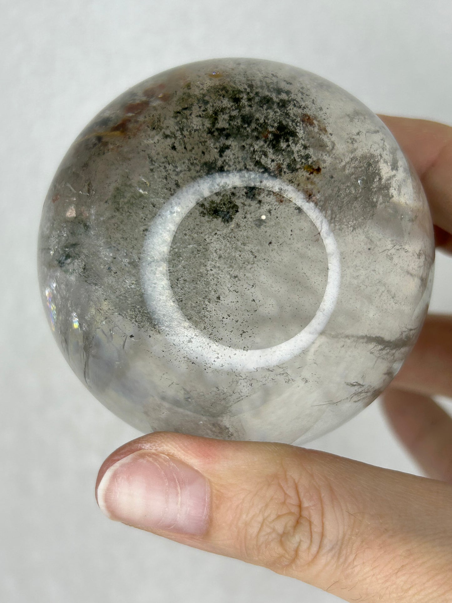 HQ Garden Quartz Sphere w/ Rainbows 🌈