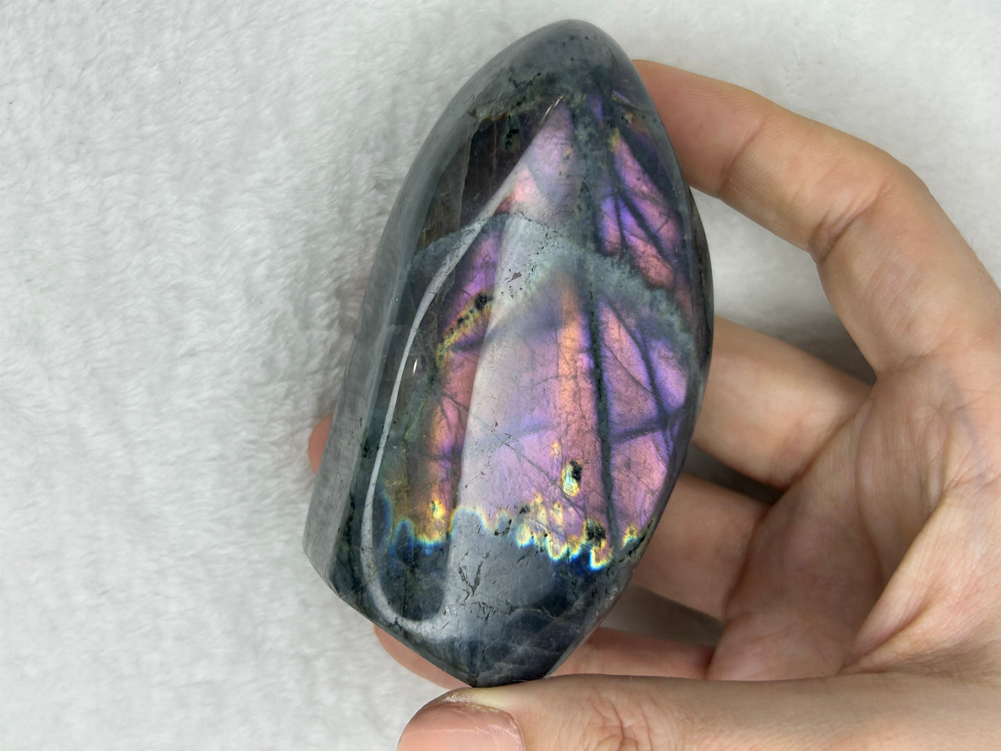 Rainbow flash labradorite freeform F